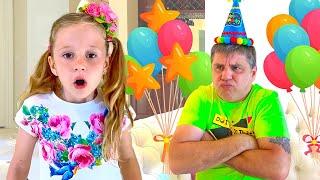 Nastya and Dad's Birthday