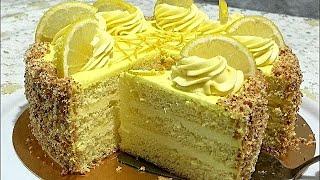 Авторский рецепт !!! ЛИМОННЫЙ КРЕМ, лимонный торт/LEMON CREAM, lemon cake