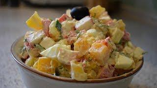 Крабовый салат БЕЗ майонеза / Легкий и вкусный салат из крабовых палочек