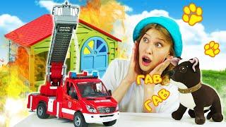 Пожарная машина едет в гости к Шоколадке | Видео для детей Как мама