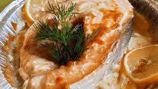 Семга в духовке|Как вкусно приготовить семгу|Рецепт приготовления рыбы|