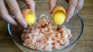 Просто залейте яйцами куриную грудку / Быстро, вкусно и очень нежно / Рецепты Деревенской Кухни