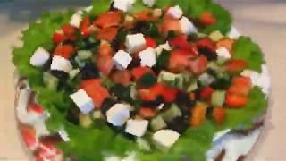 Самый вкусный весенний салат " Греческий"