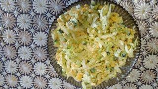 отличный салатик для похудения...салат из пекинской капустой с кукурузой и огурцом
