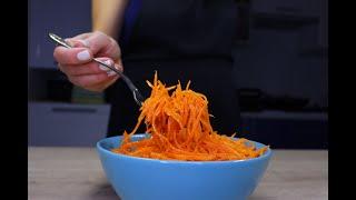 Морковь "по-корейски" всегда готовлю дома!  Быстрый  и простой рецепт моркови за 10 минут.