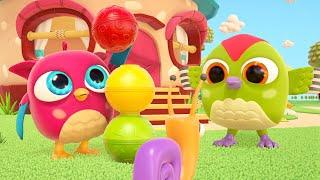 Совенок Хоп хоп и разноцветные шарики. Развивающие мультики для малышей  @Совенок Хопхоп
