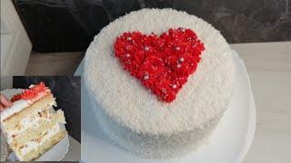 Торт для любимых ко дню Святого Валентина | Торт Рафаэлло