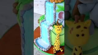 Детский торт со зверями