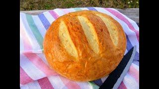 Если остался стакан кефира, побалуйте себя вкусным хлебом! Хлеб на кефире   проще не бывает!