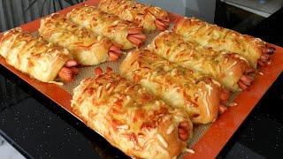 Cheese Sausage Bread - Hotdog Rolls