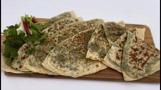 Вкусные лепёшки с зеленью на сковороде! | Delicious bread with herbs! | Mazzali kokatli qozon somsa!