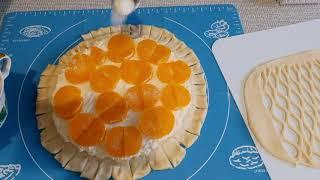 Творожный пирог с мандаринами.Бабушкин рецепт