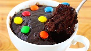 1 minute microwave mug chocolate cake / eggless cake / no butter