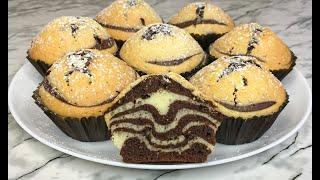 Чудесные Маффины "Зебра" Очень Вкусный и Красивый Десерт!!! / Zebra Muffins