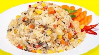 Рассыпчатый рис с овощами, очень вкусный и простой рецепт!