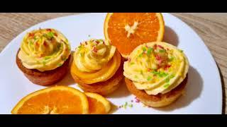 #Shorts Легкий рецепт апельсиновых кексов / Маффины + Aпельсиновый курд -  ЭТО ПРОСТО БОМБА!