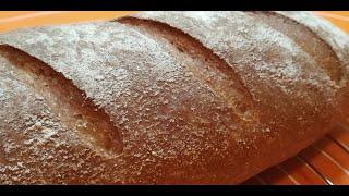 Хлеб домашний из цельнозерновой муки. Простая и вкусная домашняя выпечка.