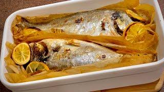 Печена  риба- лесна, здравословна, нежна, без миризми и мръсни съдове/ Рыба, запечённая в пергаменте