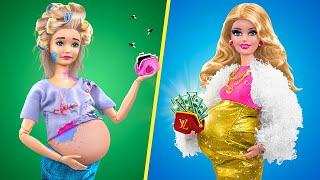 10 лайфхаков и поделок для беременных Барби и миниатюрных малышей
