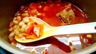 Как быстро и вкусно приготовить фасолевый суп с рёбрышками в скороварке.