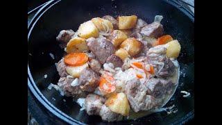 Картошка с мясом в КАЗАНЕ/Рецепт вкусного мяса с картошкой