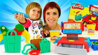 Плей До касса для Бьянки. Маша Капуки и набор Play-Doh. Новое развивающее видео для детей