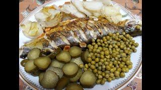 Рыба Сиг запеченная в фольге с овощами в духовке